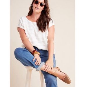 Maeve by Anthropologie Barton Textured Fringe Blouse